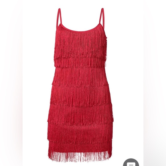 Tired Fringe mini Dress - Picture 2 of 7